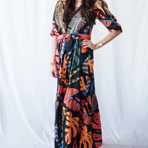 Tropical Print Maxi Dress - Picture 5 of 5